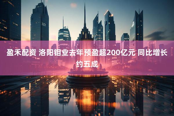 盈禾配资 洛阳钼业去年预盈超200亿元 同比增长约五成